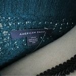 American Eagle  Outfitters Blue Crew Neck Oversize Knit Sweater Pullover Size S Photo 2