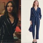 Maje Panti Striped Jacquard Jumpsuit Photo 1