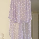 Nasty Gal Polka Dot High Low Midi Skirt Photo 4