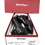 Salvatore Ferragamo Vara Mer Quilted Black Leather Bow Heel Pumps US 7 - EU 37.5 Photo 2