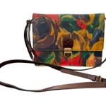 NWT Patricia Nash Winter Bloom Leather Lanza Crossbody Bag Blue Photo 1