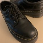 Dr. Martens women black leather platform 8053 quad short boots size 6 Photo 7