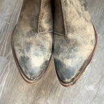 Free People Dark Horse Taupe Leather Ankle Chelsea Boots Photo 6