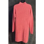 Loft  Dress Womens Large Orange Cowl Neck Sweater Dress Long Sleeve Knee Length M Photo 4