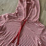 Pink Rose Womens Red/White Stripe Hoodie - S Photo 1