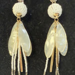 Elegant Dangle Earrings NWOT White Photo 0