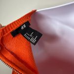 H&M Solid Orange Long Sleeve Wool Blend Sweater Women's Small Photo 3