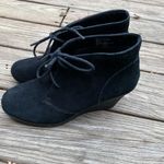 White Mountain  Black Suede Wedge Boots size 9.5 Photo 2