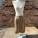 Tracy Reese for Magaschoni 100% Silk Tan Midi Skirt / 6 / Like New Condition Photo 1