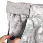 Eileen Fisher  Metallic Silver Pencil Skirt Medium Photo 1