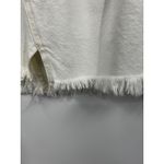 Free People We‎ The Free  Side Car White Denim Raw Hem Mini Skirt Size 26 Photo 2