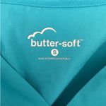 Butter Soft Women Scrub Top S Teal Medical Uniform Nurse Workwear Dental Casual‎ Blue Photo 1