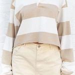 Brandy Melville Striped Cropped Collar Top Photo 0