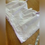 Lane Bryant NWT purple and white striped linen cami crop top smocked back sz14W Photo 3