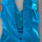 SPENCE aqua blue sleeveless V Photo 9