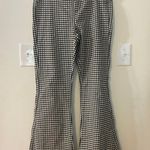 Shinestar Black and White Checkered Flare Pants Size XL Photo 0