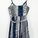 Banana Republic NWT Womens Summer Tie Waist Leaf Animal Mixed Print Dress Size M Photo 8