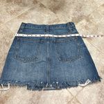 Madewell NEW Rigid Denim A Line High Rise Distressed Jean Skirt Pockets Sz 25 Photo 5