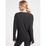 Athleta  Cloudlight Ribbed Stratus Black Long Sleeve T-Shirt M Photo 1