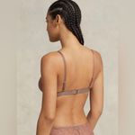 Polo  Ralph Lauren Triangle Lace Bralette Bra Terracotta Nude Small Photo 3