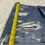American Eagle  Womens Tomgirl Short Blue Denim Shorts Distressed Ripped size 10 Photo 8