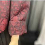 Evan Picone Elegant Women's Burgundy Brocade Blazer From Black Lable Photo 6