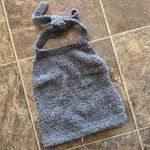 SKIMS  Cozy Knit Halter Bra Top Smoke Size S/M Photo 1