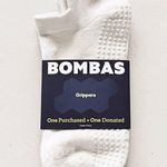Bombas Women’s Gripper Ankle Socks Harbor Grey M Photo 0