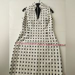 Akris Punto  White Black Square Dot Print Dress and Jacket set size 8 Photo 15