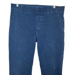 Betabrand  Straight Leg Jeans Pull On Dark Wash Indigo Size Large Petite Photo 2