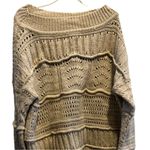 Club Monaco Women's Drop Shoulder Cable Knit Sweater Brown Size L Pullover‎ Casual Photo 9