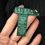 Ralph Lauren Lauren  Black Cable Knit Zip-Up Sweater Photo 2