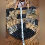 🦋 NWOT Women’s Crochet Knit Shoulder Tote Bag Black Photo 4