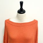 We The Free Orange Coral North Shore Thermal Knit Boat Neck Tunic NWT Medium Photo 1