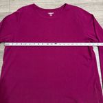 Lands' End  Plus Women Purple Shaped Fit Long Sleeve‎ Round Neck Tee Size 1X Photo 7