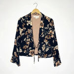 Saltwater Luxe Floral Crop Shirt Jacket SiZe Small Photo 1