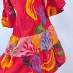 Farm Rio NWOT  Mixed Fruits Ocean Bright Vibrant Dress Ruffle Sleeve Size S Photo 8