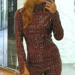 ZARA high collar long sleeve sequin top Photo 0