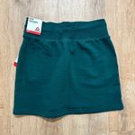Reebok | NWT Y2K Women's Slim Fit Green Athleisure Fleece Sweat Skirt, Size S Photo 3