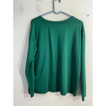 Womans Joy Spun Long Sleeve Pullover Holiday Themed T Shirtmedium 8 Photo 1