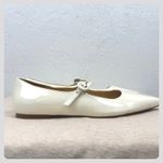 Ann Taylor  White Patent Leather Mary Jane Pointed Toe Flats Women Balletcore Photo 5