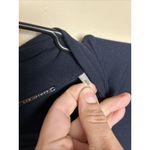 Elie Tahari  Women’s Twist Knot Draped Top Navy Long Sleeve Size Medium Photo 9