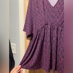 Dear Scarlett Flowy Purple Blue Women’s Devoted Heart Dreamer Top Small NWT Photo 1