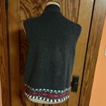 Vtg Y2K unique mitten pockets holiday sweater vest Size M Photo 11