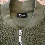 Zyia  active flying V olive green fleece jacket xxs Photo 2