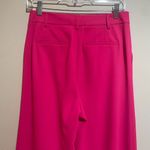 Alice + Olivia Size 6 Pompey Hot Pink Pleated Wide Leg Trousers Pants Photo 7