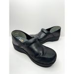 Dansko  Clogs Size 8US Matte Black Leather Comfort Slip On Professional Shoes Photo 8