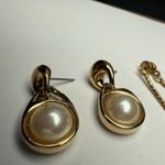 Trifari Signed Gold Tone Dangle Pierced Earrings Napier  Lot Of 2 Photo 4