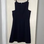 Tory Burch  Black Sheath Mini Dress V-Neck Sleeveless Photo 3