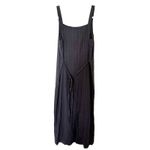 Eddie Bauer VTG 90s  Sleeveless Pinstripe Black Maxi Tank Dress Sz 8 (runs small) Photo 2